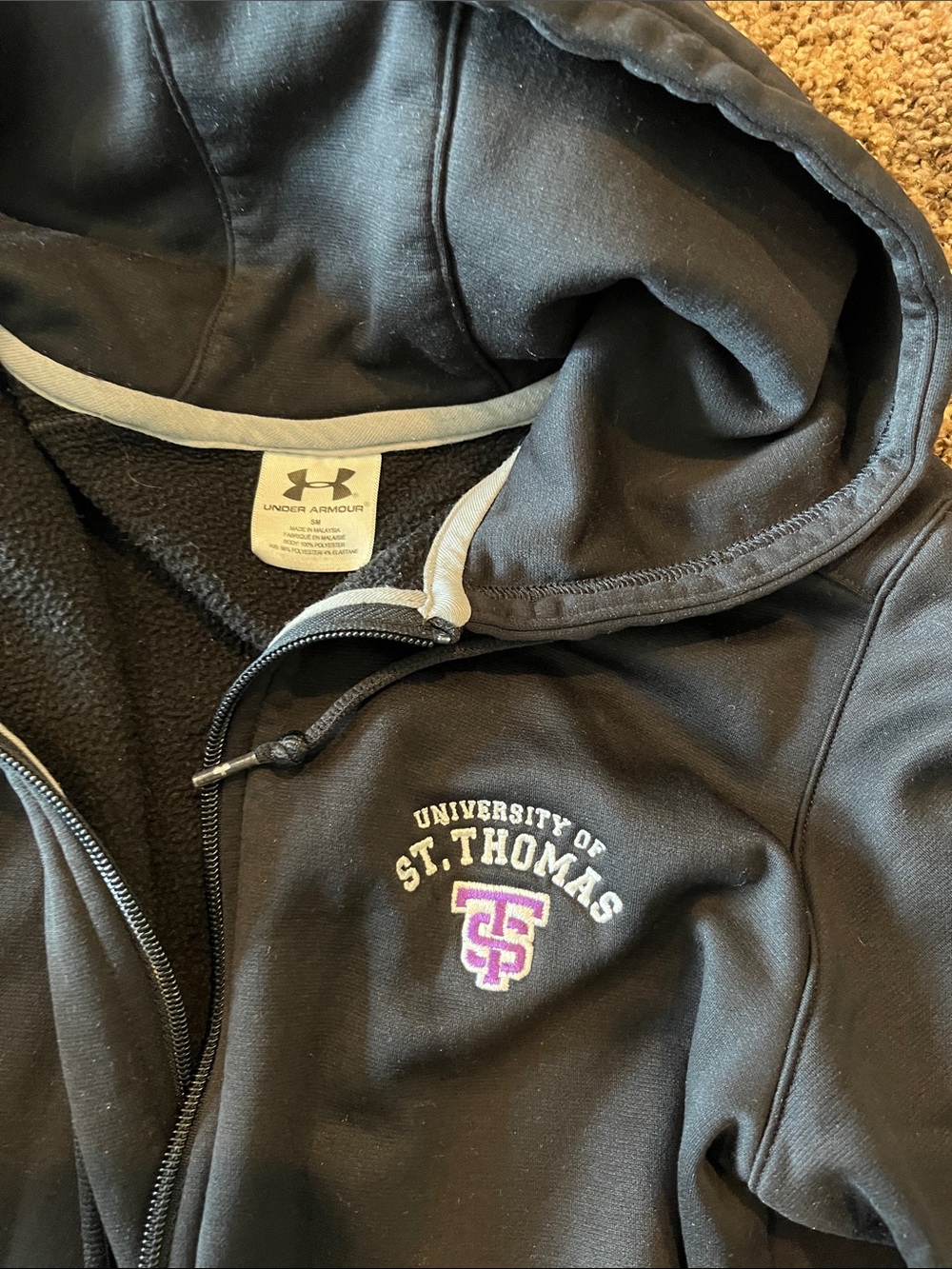 Under Armour Women's Black University of St. Thomas Fleece-Lined Hoodie